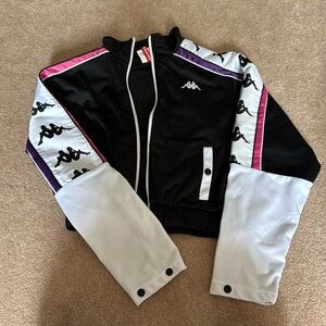 Kappa Cropped Sweater Jacket Large